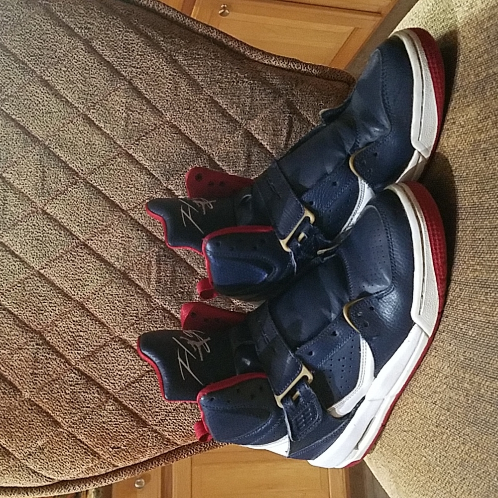 Jordan Flight 45 High GS Midnight Navy Sneakers Shoes Multicolor